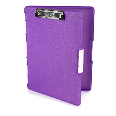 Bild av Dexas Slimcase 2 förvaring skrivplatta med sidoöppning, 32,8 x 24,1 cm, lila glitter 3517 527GWP
