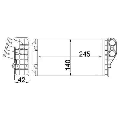 Bild av MAHLE ORIGINAL AH 82 000S Radiateur De Chauffage PEUGEOT: 307 3/5 portes, CC, SW, CITROËN: C4 I Coupe, Picasso 1