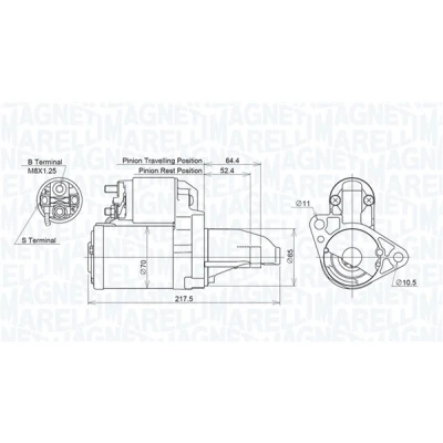 Bild av Startmotor MAGNETI MARELLI 063721452010