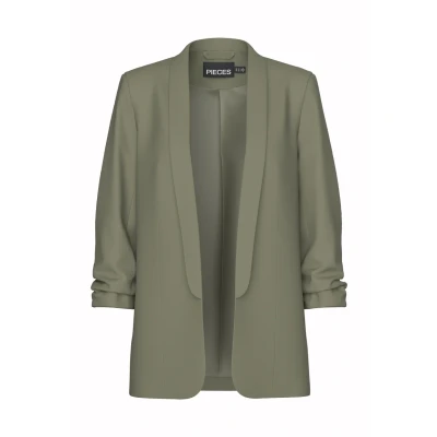 Bild av Pieces Pcbosella 3/4 Blazer, Storlek: Medium, Deep green