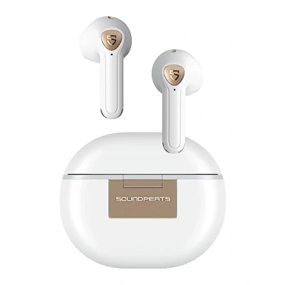 Bild av SoudPEATS Air3 Deluxe HS hörlurar Bluetooth 5.2 Trådlösa in ear med 4 mikrofon 14,2 mm Drivrutin,Hi Res Audio,LDAC Codec,ENC brusreducering för samtal,Spelläge, soundpeats APP,20 timmar