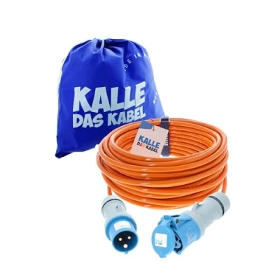 Bild av CEE förlängning Kalle Blue Signal 2,5 mm² Industriell Bau Boot Womo Camping Helpur premiumkabel 20 meter