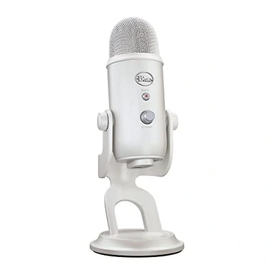 Bild av Logitech G Blue Yeti Premium USB Spelmikrofon för Streaming, VO!CE Mjukvara, PC, Podcast, Studio, Datormikrofon, Exklusiva Streamlabs Teman, Special Edition Finish Vit