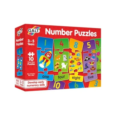 Bild av Galt Toys, Number Puzzles, Numbers Jigsaw Puzzle for Kids, Ages 3 Years Plus