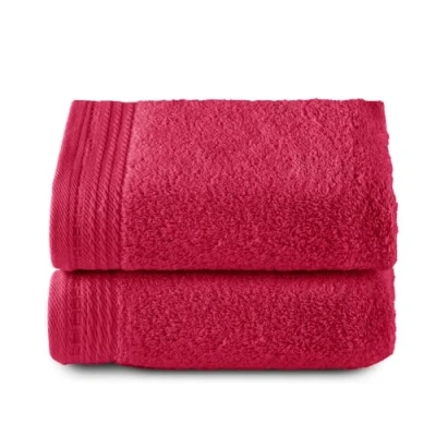 Bild av Top Towel Pack 2 Handdukar Badhanddukar 100% Bomull Frisyr 600g/m2 Åtgärd 100x50cms