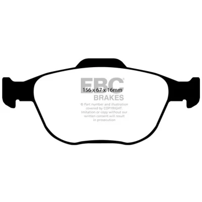 Bild av EBC Brakes DP41641R Bromsbeläggsats framaxel FORD: Focus Mk1 Kombi, Hatchback