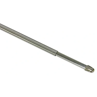Bild av GARDINIA gardinstång för fönster, Platt oval, Utdragbar, Metall/plast, Krom, 60 100 cm, 2 st