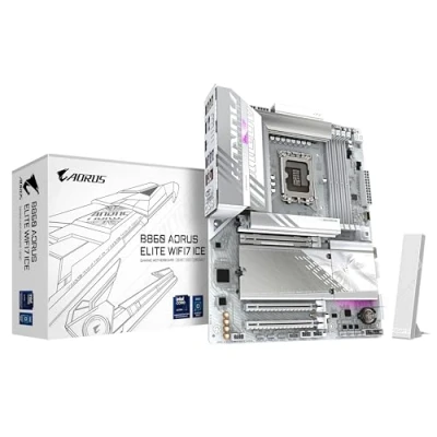Bild av GIGABYTE B860 AORUS ELITE WIFI7 ICE Moderkort Intel LGA1851 socket DDR5 RAM ATX