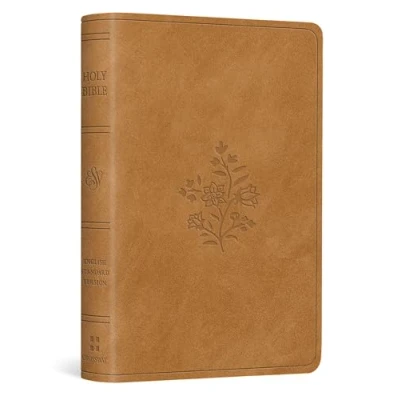 Bild av Esv Vest Pocket New Testament With Psalms and Proverbs: Proverbs Trutone, Nubuck Caramel, Wildflower Design