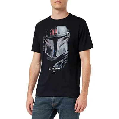 Bild av Star Wars Mandalorian Shadows t shirt för män, Skuggor svart, XXL