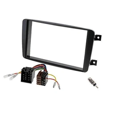 Bild av Audioproject A232 Mercedes bilradio set radio skydd dubbel DIN C klass W203 CLK W209 Viano Vito monteringsram radioadapter antennadapter ISO 2 ljud