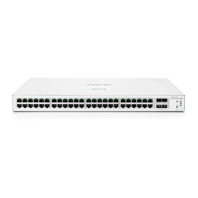 Bild av HPE Networking Instant On switch serien 1830 Intelligent hanterad Layer 2 Ethernet med 48 portar Gb x 1 G 4 SFP Fläktlös EU kabel (JL814A#ABB)