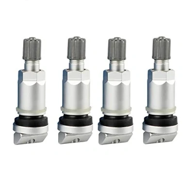 Bild av YAOPEI Legering slanglös ventil för TPMS däcktrycksövervakningssystem sensor 4x Valve Stems for Volvo Mitsubish Honda Nissan SILVER