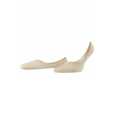 Bild av FALKE Step medium Cut Osynliga strumpor för män hållbar bomull vit svart plus färger fotskydd med halsringning 1 par, Beige (Sand Mel. 4650), 39/40 EU