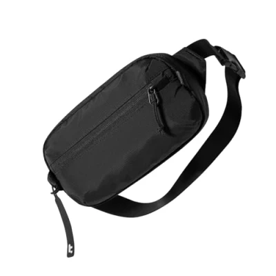 Bild av tomtoc 1.5 Liter Chest Bag med RFID skydd, Sling Crossbody för män kvinnor, vattenavvisande lättviktig liten axelväska resor utomhus dagligen, Svart