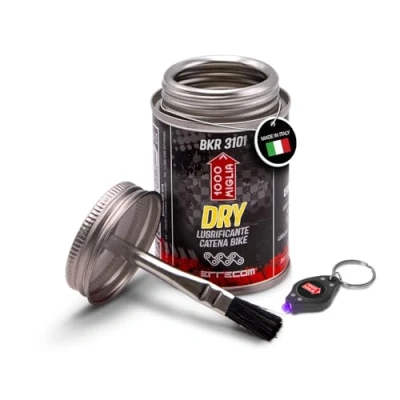 Bild av 1000 Miglia BKR 3101 120 ml Can, Dry Lube Bike Chain, for and Dusty Weather Conditions, Brush included