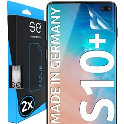 Bild av 2 x 3D Skärmskydd för Samsung Galaxy S10 Plus [smart engineered] Skyddsfilm, transparente displayskydd, skyddsfall vänliga, perfekta utskärningar, fodralvänligt