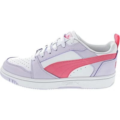 Bild av PUMA Rebound V6 Lo Jr, sneakers, Lilac Frost Magic Rose vit, 35 EU, 35.5 EU