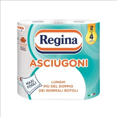 Bild av Handdukar Regina kökspapper 2 rullar med lager 85 sprickor per rull* Maxi blad större och absorberande 100% FSC® certifierat papper