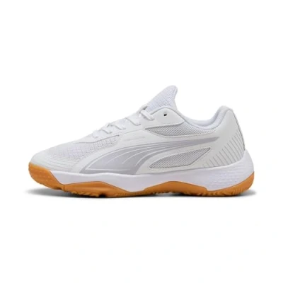 Bild av Puma Unisex Solarflash Iii Jr inomhus domstol sko, vit lila krossbär, 32 EU