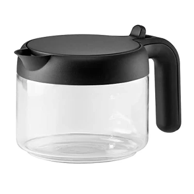 Bild av De&#039;Longhi Kaffekanna DLSC021, Glaskanna med Svart klafflock och handtag, Tillbehör för Automatiska Kaffebryggare Kannfunktion, 750 ml Kapacitet upp till 6 Koppar, Diskmaskinssäker,