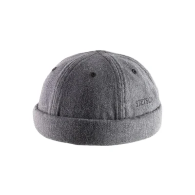Bild av Stetson Svart shortbeanie Beanie Cotton Melange Black Docker @ Hatstore