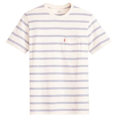 Bild av Levi&#039;s Ss Classic Pocket Tee Drivwood Stripe E, Drivved Egr, S