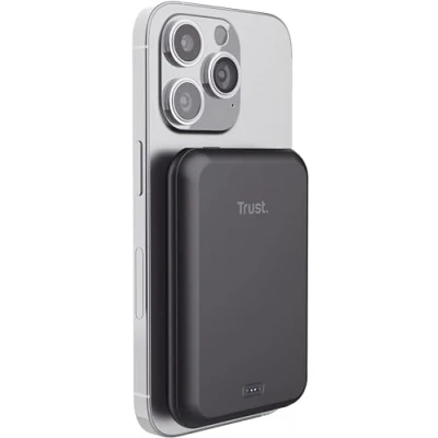 Bild av Trust Magno Trådlös Magnetisk Powerbank 5000 Mah Svart