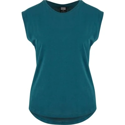 Bild av Urban Classics Ladies Basic Shaped TEE Tshirt bas, Storlek: XXL, Teal