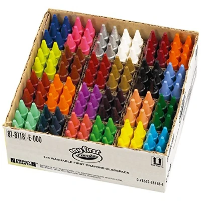 Bild av CRAYOLA MyFirst Crayons blandade färger (paket med 144) Perfekt för skolklassrum