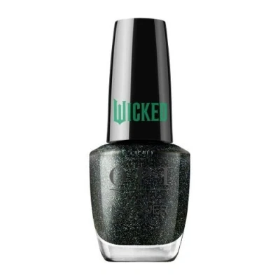 Bild av OPI x Wicked Deflying Gravity Nail Lacquer nagellack i begränsad upplaga svart med blå och silver reflections, salongkvalitet, 15 ml