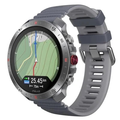 Bild av Polar Grit X2 Pro Premium smartsportklocka med GPS och ett läderarmband den ultimata äventyrsklockan robust design, navigering, aktivitetsmätning, biomätning pulsmätning