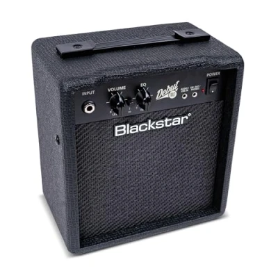 Bild av Blackstar Debut 10 LT Kombinationsförstärkare för watt elgitarr, nybörjare, Volym och Equalizer, Ljudingång hörlurar/emulerad utgång Svart