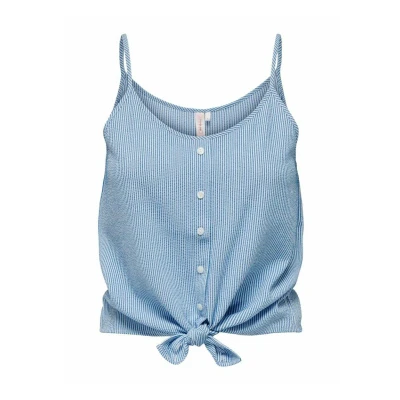 Bild av ONLY Onllecey KNOT Singlet Linne, Storlek: Medium, Cloud dancer