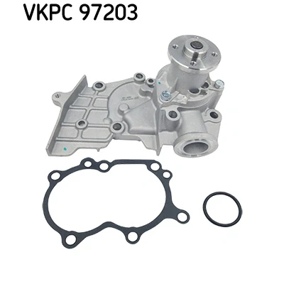 Bild av SKF VKPC 97203 Pompe à eau avec joints Métal pour système dentrainement courroie trapézoïdale nervures DAIHATSU: Cuore 6, Trevis