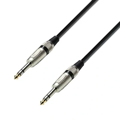 Bild av Adam Hall 3 Star kablar BVV 0090 6,3 mm TRS stereo till stereouttag 0,9 m