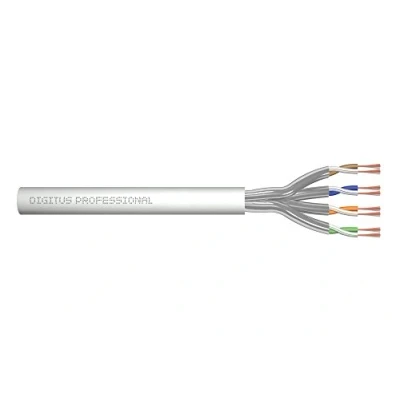 Bild av DIGITUS Rå patchkabel Cat 6A Omonterad per meter 100m U FTP nätverkskabel LSZH AWG 27/7 Grå