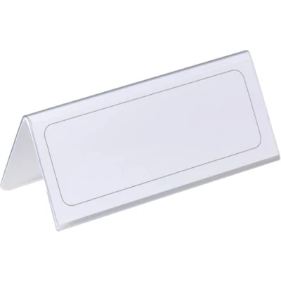 Bild av DURABLE 805019 Bordsskylt 61/122x150mm, transparent, 25 stycken