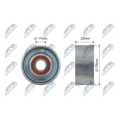 Bild av Spännrulle, Drivrem, nissan cabstar, np300 navara, navara flak/chassi, nt400 pathfinder iii, 119555X00B, 11955 5X00B, 119