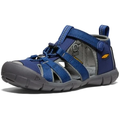 Bild av Keen Seacamp II CNX Youth Unisex Vandringssandaler för barn, Storlek: 32/33, Blue depths/gargoyle Textil/syntet