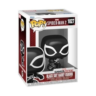 Bild av Funko POP! Games: SM2VG Harry Osborn (Black Suit) Spider Man 2 Videospel Samling Vinylfigur Presentidé Officiell Merchandising Leksaker för barn och vuxna