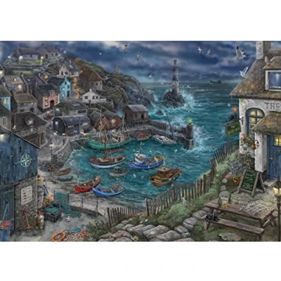 Bild av Ravensburger Escape pussel fyren för vuxna och barn från 12 år 759 bitar, 1 spelguide, kuvert lösning inspirerad av flyktspel 17528