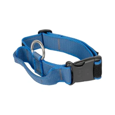 Bild av Julius K9 C&amp;amp G halsband, m/handtag, blå/grå, 40mm/38 53c