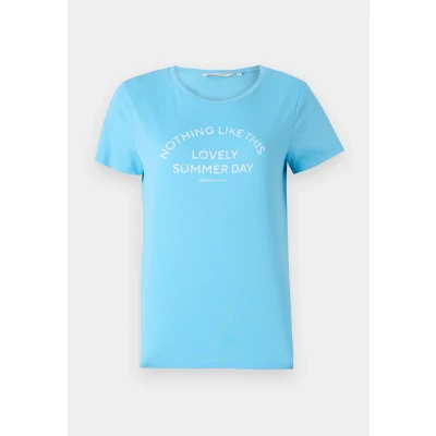 Bild av TOM Tailor Denim Basic Print Tshirt med print, Storlek: Medium, Clear light blue