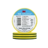 Bild av 3M Temflex 165 Eltejp 20m x 19mm Gul/Grön