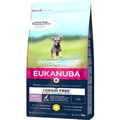 Bild av Eukanuba Puppy Small/Medium Grainfree Chicken 3KG