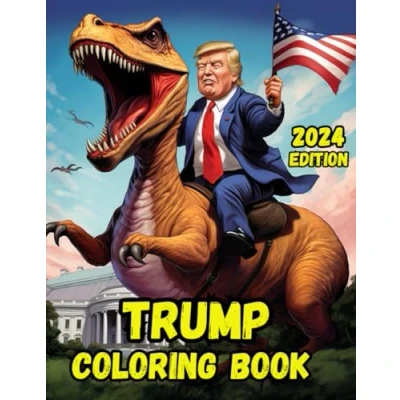 Bild av Trump coloring Book: 2024 Edition: Make great again with 41 uniquely crafted illustrations featuring the one and only Donald Trump!