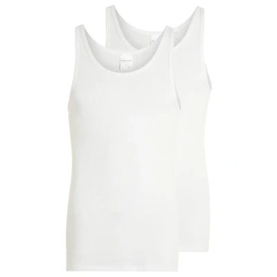 Bild av Schiesser Original Classics Doppelripp 2 PACK Undertröja, Storlek: Small, White