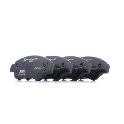 Bild av VALEO 301718 Jeu de plaquettes frein FIRST Essieu avant contact signal d&#039;usure exclu avec tôle anti bruit CITROËN: C1 I, II