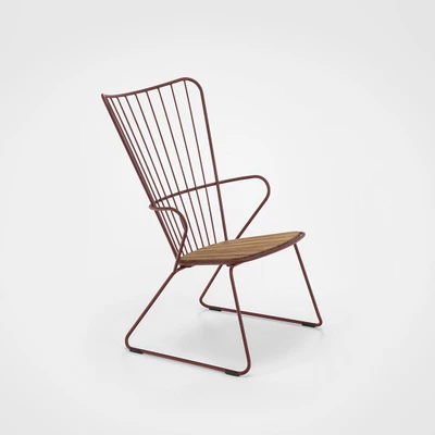 Bild av HOUE Paon Lounge chair stol Paprika H90 x D54 W59 cm